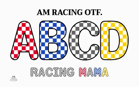 Am Racing: Adrenaline-Fueled Typography for Bold Brands
