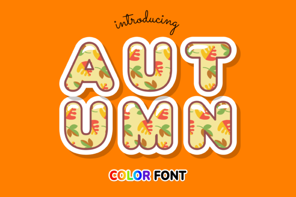 Autumn: A Color Font That Brings Seasonal Warmth to Your Designs