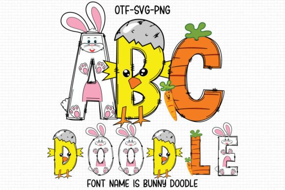 Bunny Doodle: The Color Font That Brings Easter Projects to Life