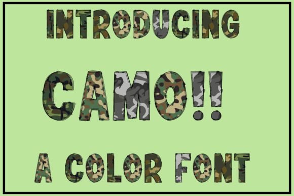 Camo: A Bold Military Font for Powerful Design