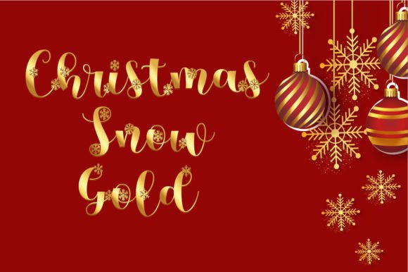 Christmas Snow Gold: The Elegant Font for Festive Branding
