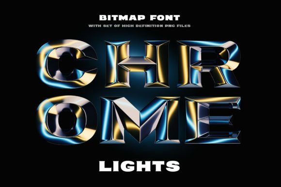 Chrome Lights: A 3D Typeface That Catches Every Ray