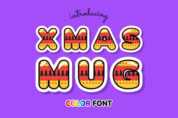 Discover the Festive Charm of the Xmas Mug Typeface