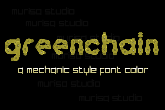 Greenchain: A Color Font for Whimsical, Eye-Catching Designs