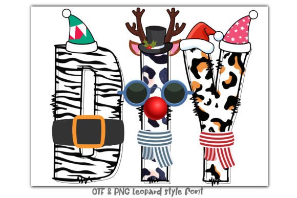 Happy Leopard: A Playful Christmas Typeface for Creative Projects