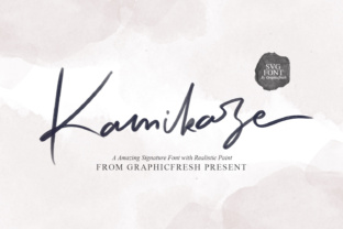 Kamikaze: The SVG Signature Font for Modern Branding