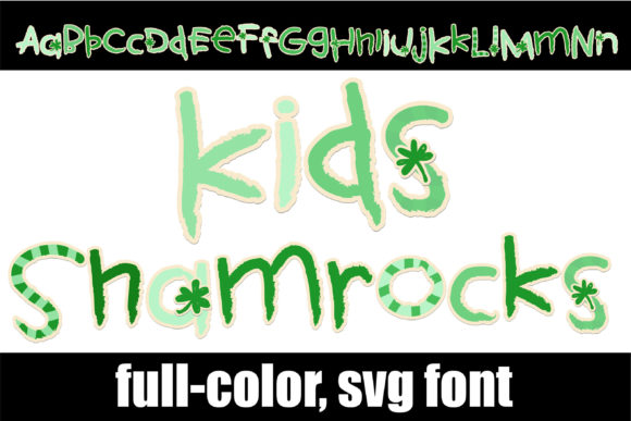 Kid's Shamrock: A Playful Color Font for Modern Projects