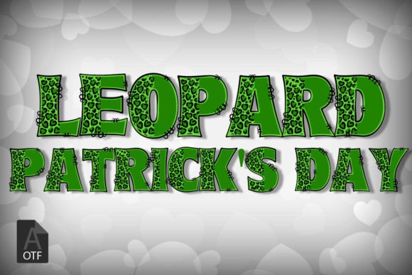 Leopard Patrick's Day: A Font That Roars With Festive Flair