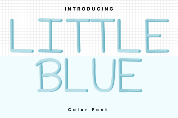 Little Blue: A Playful Color Font to Spark Your Creativity