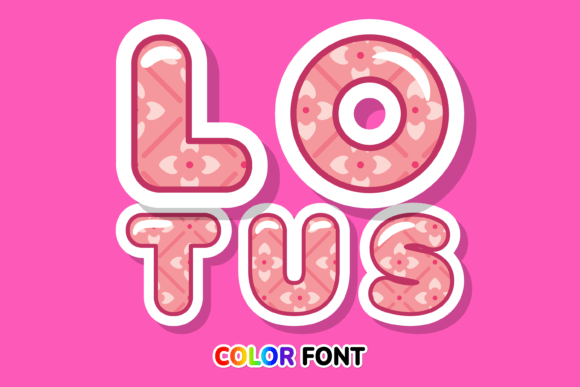 Lotus: A Color Font Inspired by Water Lilies