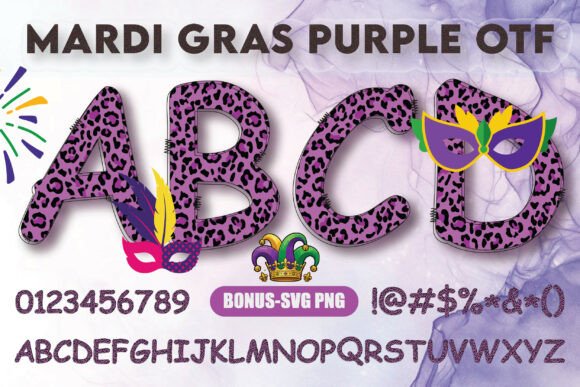 Mardi Gras Purple: The Festive Font for Bold Designs