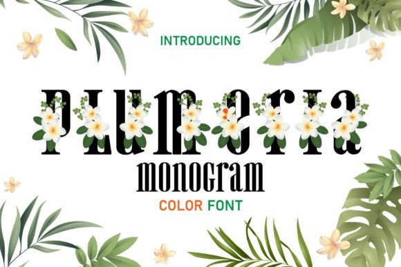 Plumeria Monogram: Your New Favorite Summer Font