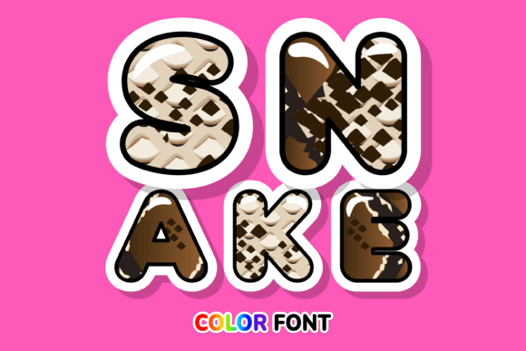 Snake: A Color Font That Slithers Into Your Design Projects