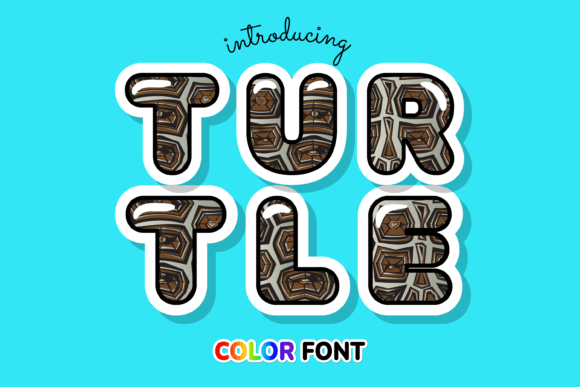 Turtle Font: A Colorful Typeface for Creative Projects