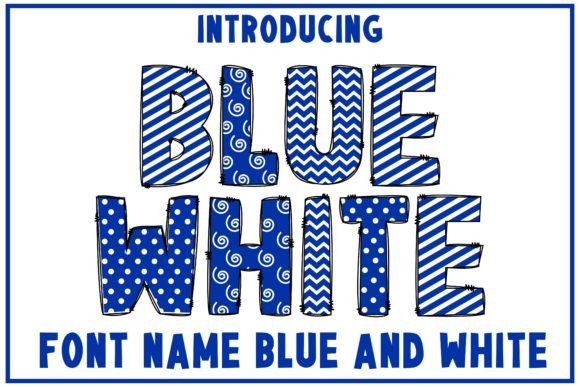 Why Blue and White is the Sweet Typeface Your Projects Need